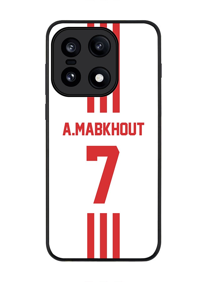 For OnePlus 15 Case,Slim fit Camera Protection, Shockproof Thin Phone cover  - Football - UAE,  A.Mabkhout